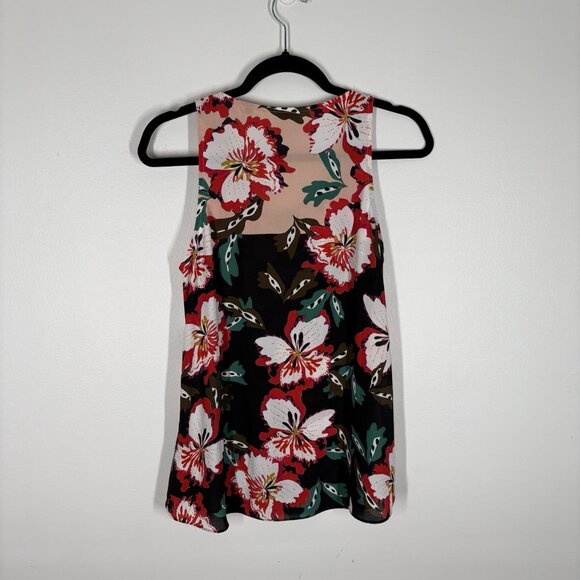 Cabi Women Size S Colorful Floral Print Sleeveless Hibiscus Blouse Style 5542 - Picture 9 of 9